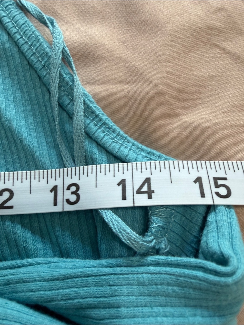 NWT-Aqua Halter Collar Ribbed Knit Dress - Picture 4 of 11